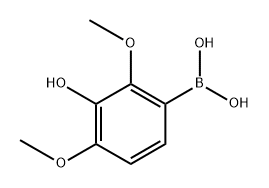 3-Hydroxy-2,4-dimethoxyphenylboronic acid Structure