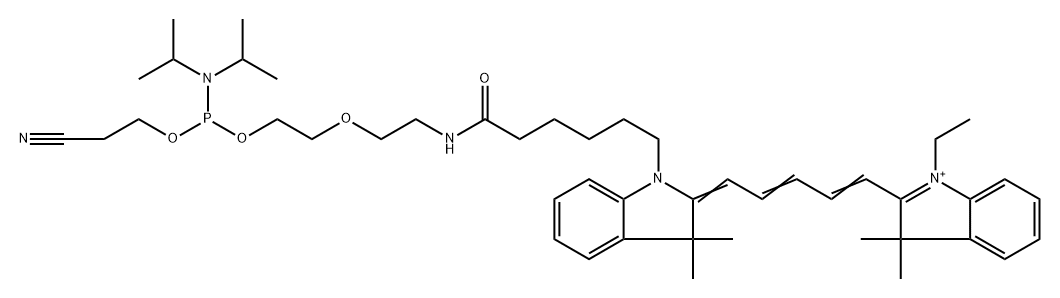 Quasar-670-CE phosphoramidite Structure