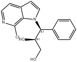 (2S,3S)-3-(7-Chloro-1H-pyrrolo2,3-cpyridin-1-yl)-3-phenyl-1,2-propanediol Structure