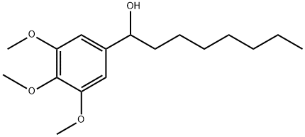 Benzenemethanol, α-heptyl-3,4,5-trimethoxy- Structure