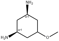 rel-(1R,3S)-5-Methoxy-1,3-cyclohexanediamine Structure