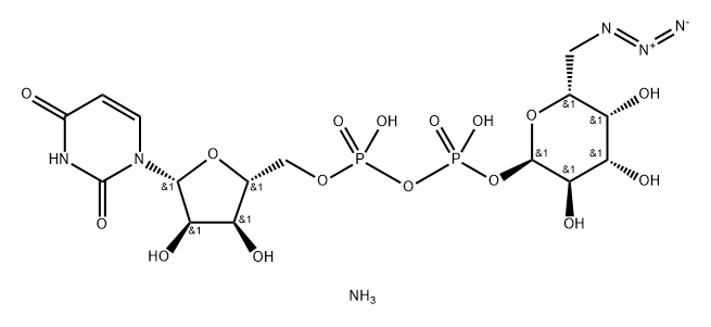 UDP-6-azido-6-deoxy-D-Galactose disodium salt 구조식 이미지