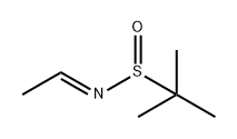 2-Propanesulfinamide, N-ethylidene-2-methyl-, [S(S)]- 구조식 이미지