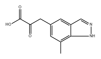 1H-Indazole-5-propanoic acid, 7-methyl-α-oxo- 구조식 이미지