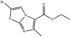 ethyl 2-bromo-6-methylimidazo[2,1-b]thiazole-5-carboxylate Structure