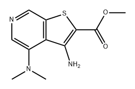 methyl 3-amino-4-(dimethylamino)thieno[2,3-c]pyridine-2-carboxylate Structure