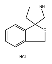 Spiro[isobenzofuran-1(3H),3′-pyrrolidine], hydrochloride (1:1) 구조식 이미지