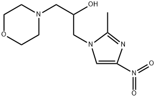 4-Morpholineethanol, α-[(2-methyl-4-nitro-1H-imidazol-1-yl)methyl]- Structure