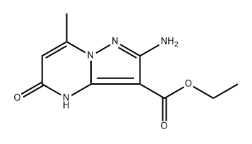 2-Amino-3-ethoxycarbonyl-4,5-dihydro-7-methyl-5-oxo-pyrazolo[1,5-a]pyrimidine Structure