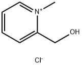 Pyridinium, 2-(hydroxymethyl)-1-methyl-, chloride (1:1) 구조식 이미지