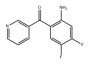 (2-amino-4,5-difluorophenyl)(pyridin-3-yl)methanone Structure