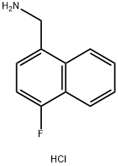 (4-Fluoronaphthalen-1-yl)methanamine hydrochloride Structure