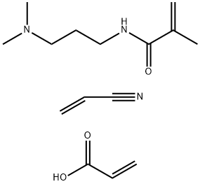 2-Propenoic acid, polymer with N-[3-(dimethylamino)propyl]-2-methyl-2- propenamide and 2-propenenitrile, ammonium salt Structure