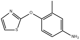 3-methyl-4-(1,3-thiazol-2-yloxy)aniline Structure