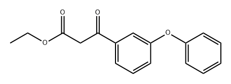 Benzenepropanoic acid, β-oxo-3-phenoxy-, ethyl ester Structure