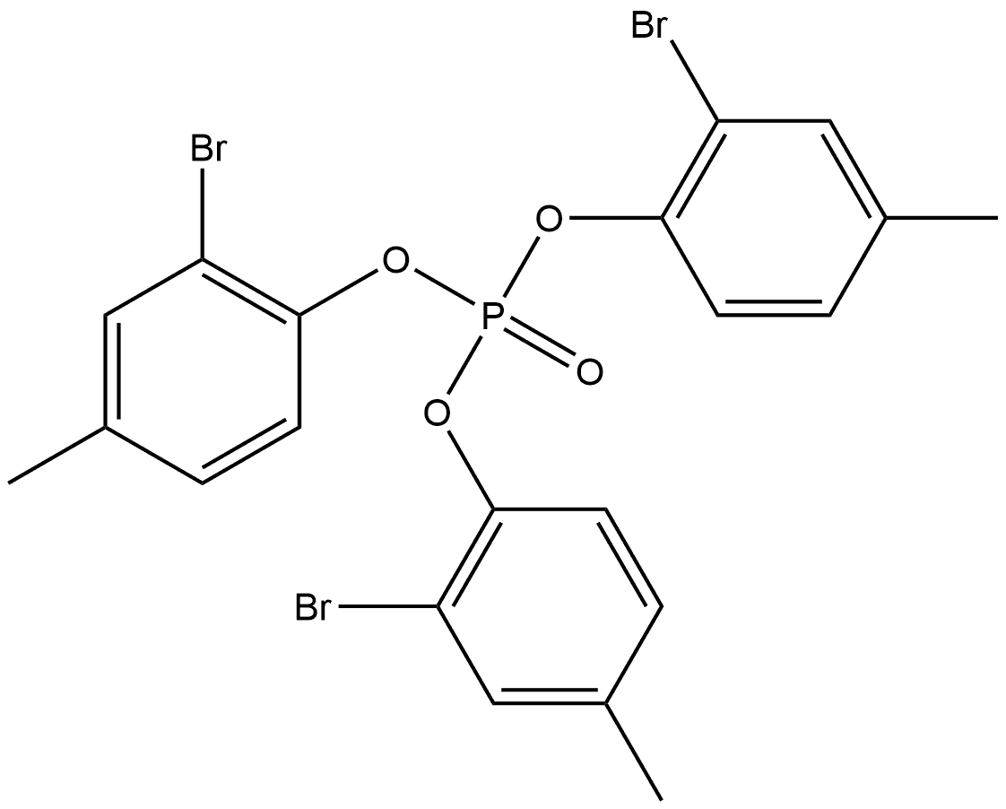 Phenol, 2-bromo-4-methyl-, 1,1',1''-phosphate Structure