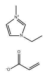 1H-Imidazolium, 3-ethyl-1-methyl-, 2-propenoate (1:1) Structure