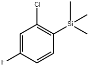 (2-Chloro-4-fluorophenyl)trimethylsilane Structure