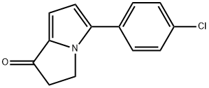 5-(4-Chlorophenyl)-2,3-dihydro-1H-pyrrolizin-1-one Structure