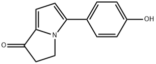 2,3-Dihydro-5-(4-hydroxyphenyl)-1H-pyrrolizin-1-one Structure