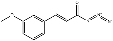 2-Propenoyl azide, 3-(3-methoxyphenyl)-, (2E)- Structure