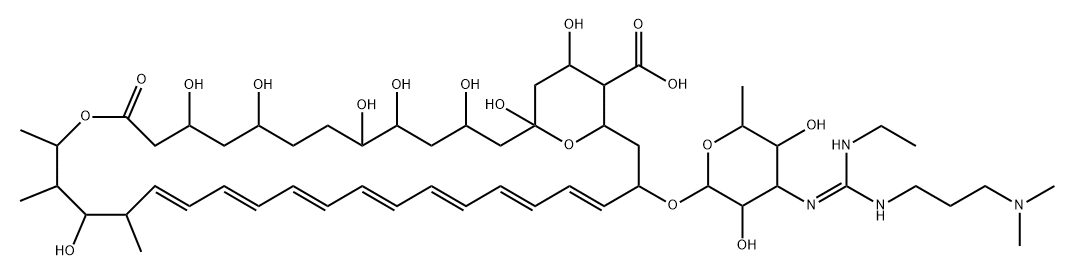 amphotericin B, N-(N'-(3-dimethylaminopropyl)-N''-ethylguanyl)- Structure