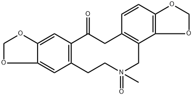 Bis[1,3]benzodioxolo[4,5-c:5',6'-g]azecin-13(5H)-one, 4,6,7,14-tetrahydro-5-methyl-, 5-oxide Structure