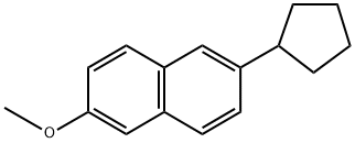 2-Cyclopentyl-6-methoxynaphthalene Structure