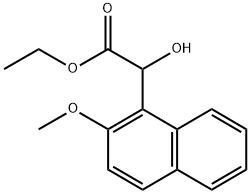 Ethyl α-hydroxy-2-methoxy-1-naphthaleneacetate Structure