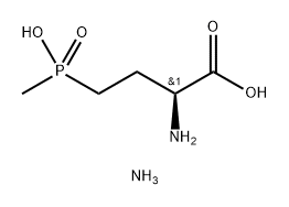 Butanoic acid, 2-amino-4-(hydroxymethylphosphinyl)-, ammonium salt, (2S)- (9CI) Structure