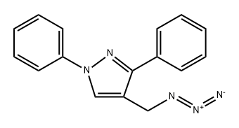 1H-Pyrazole, 4-(azidomethyl)-1,3-diphenyl- Structure