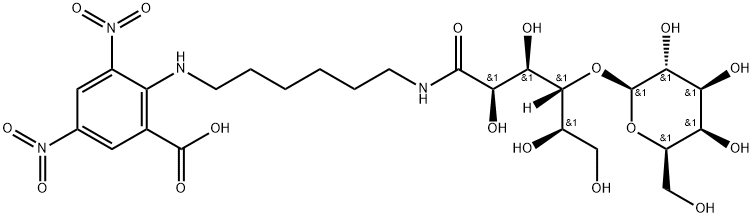 N(1)-2-carboxy-4,6-dinitrophenyl-N(6)-lactobionoyl-1,6-hexanediamine 구조식 이미지