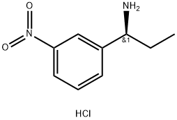 (1S)-1-(3-nitrophenyl)propan-1-amine Hydrochloride Structure