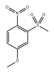 Benzene, 4-methoxy-2-(methylsulfonyl)-1-nitro- Structure