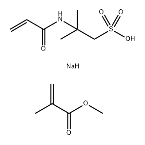 Poly(methyl methacrylate-co-2-acrylamido-2-methylpropanesulfonic acid), sodium salt 구조식 이미지