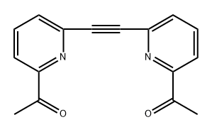 1,1'-(6,6'-(Ethyne-1,2-diyl)bis(pyridine-6,2-diyl))diethanone Structure