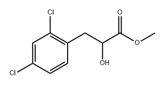 Benzenepropanoic acid, 2,4-dichloro-α-hydroxy-, methyl ester 구조식 이미지