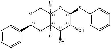 β-?D-?Galactopyranoside, phenyl 4,?6-?O-?[(S)?-?phenylmethylene]?-?1-?thio- Structure