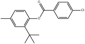 2-(1,1-Dimethylethyl)-4-methylphenyl 4-chlorobenzoate Structure