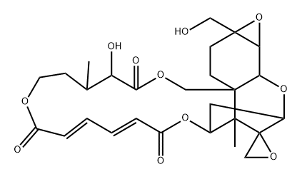 (9S,10S)-9β,10β-Epoxy-9,10-dihydro-16-hydroxyverrucarin A Structure