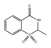 2-Methyl-2H-benzo[e][1,3]thiazin-4(3H)-one 1,1-dioxide Structure