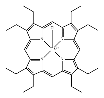 chloro(2,3,7,8,12,13,17,18-octaethylporphinato)gallium(III) Structure