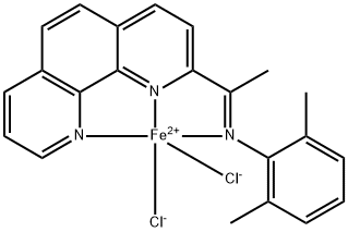 Iron, dichloro[2,6-dimethyl-N-[1-(1,10-phenanthrolin-2-yl-κN1,κN10)ethylidene]benzenamine-κN]-, (TB-5-24)- Structure