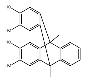 9,10[1',2']-Benzenoanthracene-2,3,6,7-tetrol, 9,10-dihydro-9,10-dimethyl- Structure