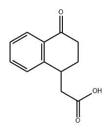 2-(4-oxo-1,2,3,4-tetrahydronaphthalen-1-yl)acetic 
acid Structure