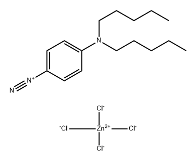 Benzenediazonium, 4-(dipentylamino)-, (T-4)-tetrachlorozincate(2-) (2:1) (9CI) Structure