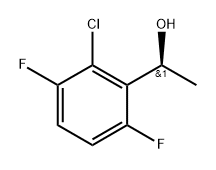 Benzenemethanol, 2-chloro-3,6-difluoro-α-methyl-, (αS)- Structure