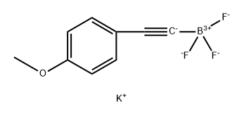 Potassium trifluoro((4-methoxyphenyl)ethynyl)borate Structure