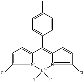 Boron, [2-chloro-5-[(5-chloro-2H-pyrrol-2-ylidene-κN)(4-methylphenyl)methyl]-1H-pyrrolato-κN]difluoro-, (T-4)- Structure