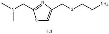 2-(((2-((Dimethylamino)methyl)thiazol-4-yl)methyl)thio)ethanamine hydrochloride(1:x) Structure